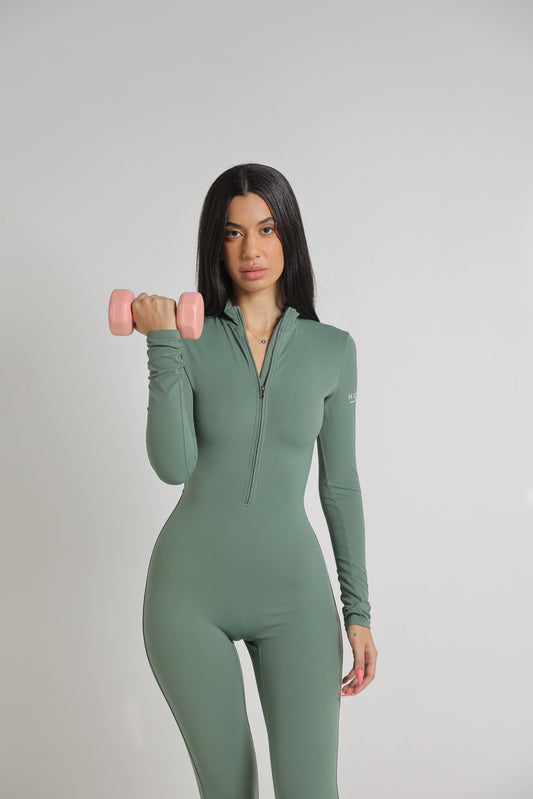 Shape of you jumpsuit green
