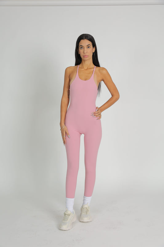 Power play jumpsuit pink